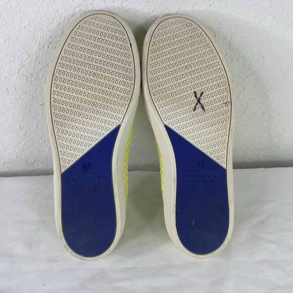Rothy’s The Original Slip On Sneaker Neon Yellow/lime Green Size W7.5, comfort - Picture 5 of 11